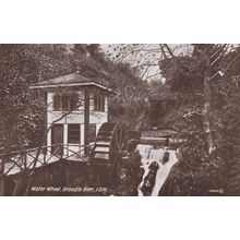 EC970 GROUNDLE GLEN WATER WHEEL . PRINTED POSTCARD