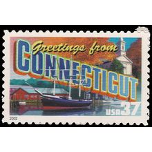 3702 37c Connecticut Fine MNH V2770