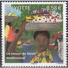 Mayotte 2011 Yvert 247 Neuf ** Cote (2017) 2.40 € Le retour traditionnel lavoir