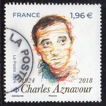 France 2024 Birth Centenary of Charles Aznavour, 1,96€ Used