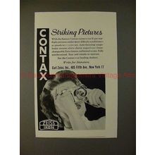 1955 Contax Camera Ad - Striking Pictures, NICE!!