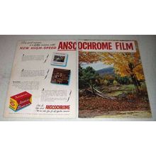 1955 Ansco Anscochrome Color Film Ad - Good Camera