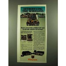 1976 Royce CB Radio Ad - Introducing the Wireless