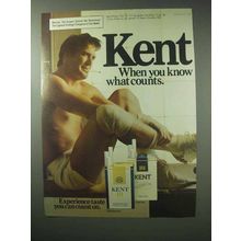 1983 Kent Cigarettes Ad - Know What Counts