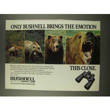 1986 Bushnell Outdoorsman Binoculars Ad - Brings the Emotion