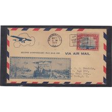Event 2nd Anniversary Lindbergh C11 5c Beacon (Unkn Cachet-Typed/A) CV00895