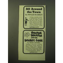 1948 Lippincott Books Ad - All Around the Town by Phyllis McGinley