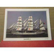 TALL SHIPS 1994 series unused postcard 'SAGRES II' of Portugal. /