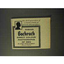1953 Fabian Bachrach photography Ad - The third generation of a famous family