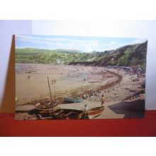 THE BEACH, NEFYN, GWYNEDD , used postcard.1969 postmark #