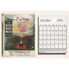 Witch Cauldron Whirl Dance Post Victorian Song Calendar Postcard
