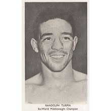 Randolph Turpin Middleweight Boxing Champion Postcard