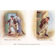 Cynicus Comic Scottish Character Sketches March Weather Postcard