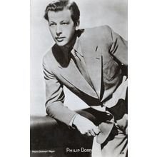 Philip Dorn MGM Hollywood Film Actor Rare Real Photo Postcard