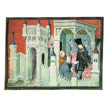 Henry Receives the Dukes of Exeter and Surrey at Chester Postcard