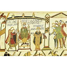 Tapisserie De Bayeux Harold Has Himself Crowned King Of England Postcard