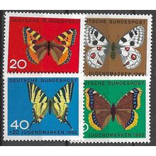 1962 Michel 376/379 - MNH (**)