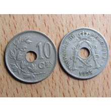 Belgium 1923 10 Centime Belgique (French Text) Coin