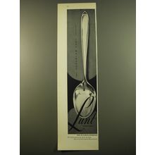 1961 Lunt Raindrop Silverware Advertisement