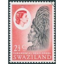 Swaziland 1962 2½c black & vermilion SG93 CTO