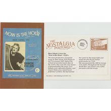 Postcard Now is the Hour Gracie Fields Maori Farewell Song Sheet Music Nostalgia