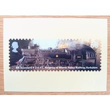POSTCARD: CLASSIC LOCOMOTIVE - BR STANDARD 4, 2-6-4T, KEIGHLEY & WORTH: 2004