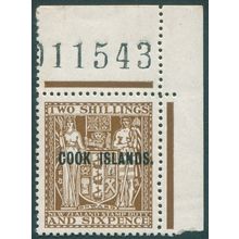 Cook Islands 1946 2s.6d. dull brown Postal Fiscal SG131 unused