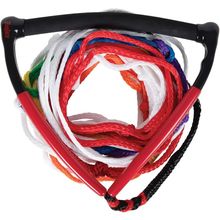 Radar Control Pkg Waterski Rope, 13 In. Arc Handle W/8-Sect. Mainline, Red/Black