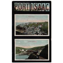 PRINTED DUAL-VIEW POSTCARD OF PORT ISAAC/PORT GAVERNE CORNWALL (4268)
