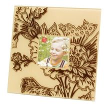 Velvet Square Frame - Faint Pink