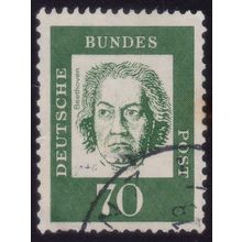 GERMANY 1961 70pf Ludwig Beethoven Sc#835a USED @M454