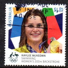 2021, TOKYO OLYMPICS GOLD MEDALISTS, KAYLEE MCKOWEN, USED SHEET PERF. 65/66