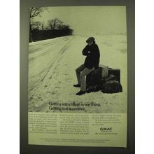 1971 GMAC Financing Ad - Getting Into College