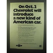 1975 Chevrolet Ad - New Kind of American Car