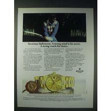 1989 Rolex Day-Date Chronometer Watch Ad - Severiano Ballesteros