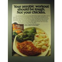 1989 Stouffer's Dinner Supreme Ad - Your aerobic workout should be tough.