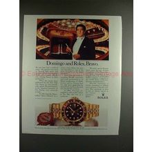 1989 Rolex GMT Master Watch Ad with Placido Domingo!!