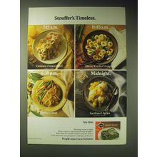 1989 Stouffer's Entrees and Side Dishes Ad - Stouffer's Timeless