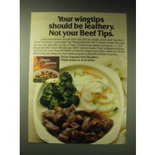 1989 Stouffer's Dinner Supreme Ad - Your wingtips should be leathery.