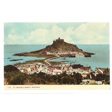 ST. MICHAEL'S MOUNT, PENZANCE, CORNWALL .unused postcard by Harvey Barton =