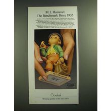1985 M.I. Hummel Figurines Ad - The Benchmark Since 1935