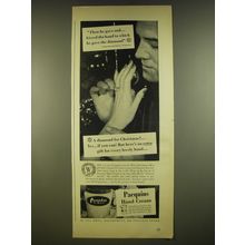 1945 Pacquins Hand Cream Ad - Then he gave and.. Kissed the hand