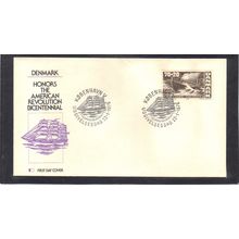 FDC Int'l Denmark Honoring USA Bicentennial (Cachet-U/A) CV01040