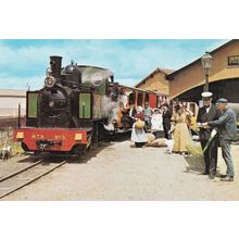 Pithiviers Loiret Les Quais French Railway Station Postcard