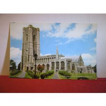 ST. PETER & ST. PAUL'S CHURCH, LAVENHAM, SUFFOLK used postcard 1971 pm =