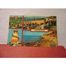 multiview, HUNSTANTON, Norfolk. used vintage postcard 1974 postmark =