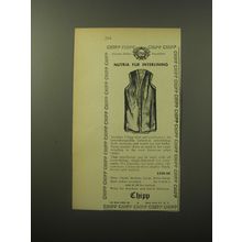 1960 Chipp Fashion Advertisement - Nutria fur interlining