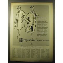 1960 Macintosh Impervion Weathercoat Advertisement - Dramatic new concept