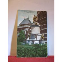 SHAKESPEARE'S MONUMENT. STRATFORD-UPON-AVON unused antique postcard by B. B. =
