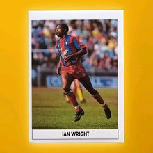 The Sun Soccer Stickers Euroflash 1989/90 Ian Wright Crystal Palace Rookie #90